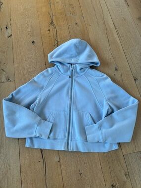 Women’s Lululemon Scuba Oversized Full-Zip Hoodie size XS/S in Light Blue